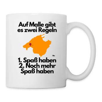 Malle Auf Malloca Spaß haben - Tasse - Weiß - Rechts