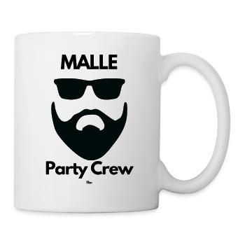 Malle MALLE Partycrew 3 - Tasse - Weiß - Rechts