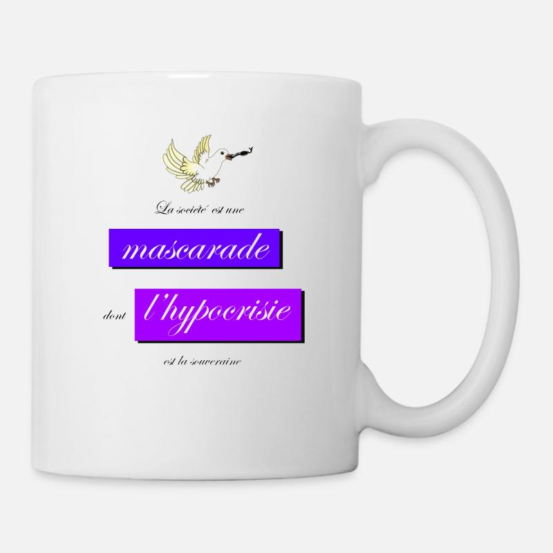 hypocrisie - Mug blanc - blanc