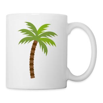Palme - Tasse - Weiß - Rechts