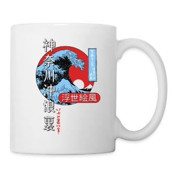 the big wave off Kanagawa, Japan - Mug - white - Right