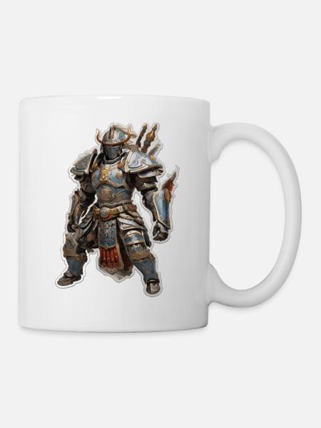 Ritter Fantasie - Tasse - Weiß