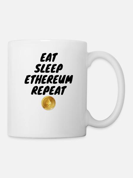 Crypto Eat sleep Repeat ETH - Mug - white