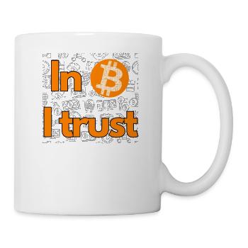 Krypto In Bitcoin we trust 2 BTC - Tasse - Weiß - Rechts