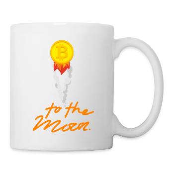 Krypto To the Moon 5 BTC Bitcoin - Tasse - Weiß - Rechts
