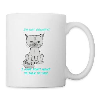 Bodenlose mürrische Katze - Tasse - Weiß - Rechts
