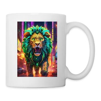 Lion du futur - Mug blanc - blanc - Droite