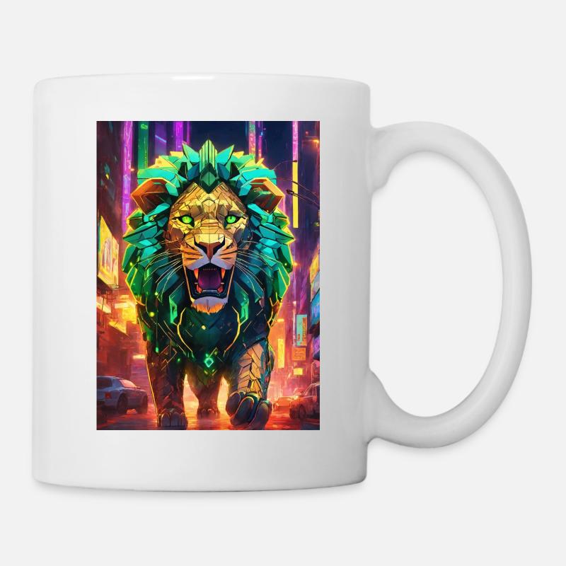 Lion from the future - Mug - white