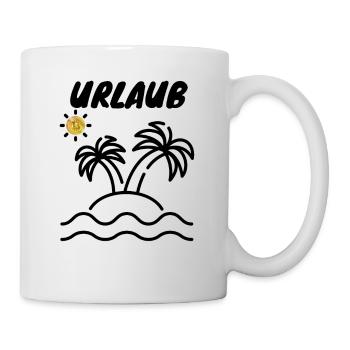 Krypto Urlaub BTC Bitcoin 1 - Tasse - Weiß - Rechts
