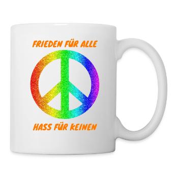 Demo Peace for All Hate for No 2 ANti AFD - Mug - white - Right