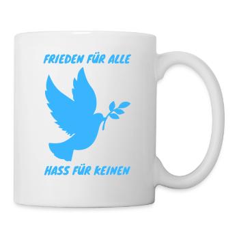 Demo Peace for All Hate for No 4 - Mug - white - Right