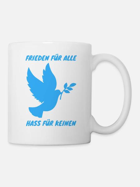 Démo Paix pour tous Haine pour le n° 4 - Mug blanc - blanc