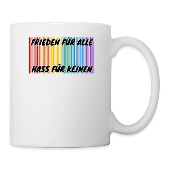 Demo Peace for all Hate for no 7 FCKAFD - Mug - white - Right