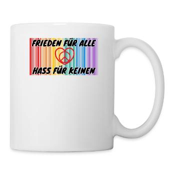 Demo Peace for all Hate for no 6 FCKAFD - Mug - white - Right