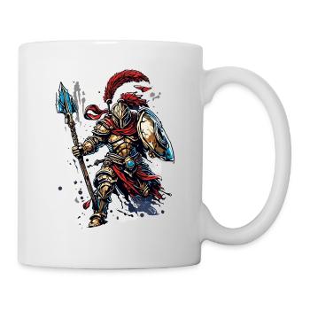 Spartan / Warrior / Fighter / Ancient / Sparta - Mug - white - Right