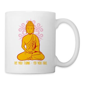 Buddha Monk Namaste Buddhism I Gift - Mug - white - Right