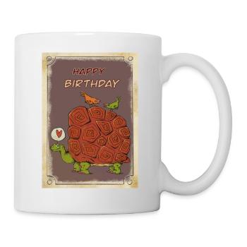 Happy Birthday - Mug blanc - blanc - Droite