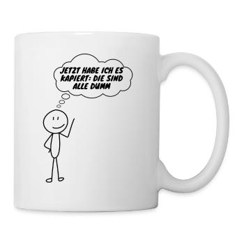 Demo Now I've got it all stupid, peace - Mug - white - Right