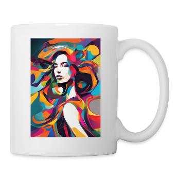 Abstract woman image - Mug - white - Right