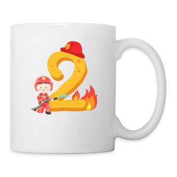 Second Fire Brigade Birthday Firefighter for the 2nd - Mug - white - Right