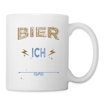cadeau d’anniversaire chiot amour chien comportement - Mug blanc - blanc - Droite