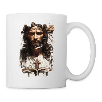 jesus bible christian religion christian cross christian - Mug - white - Right