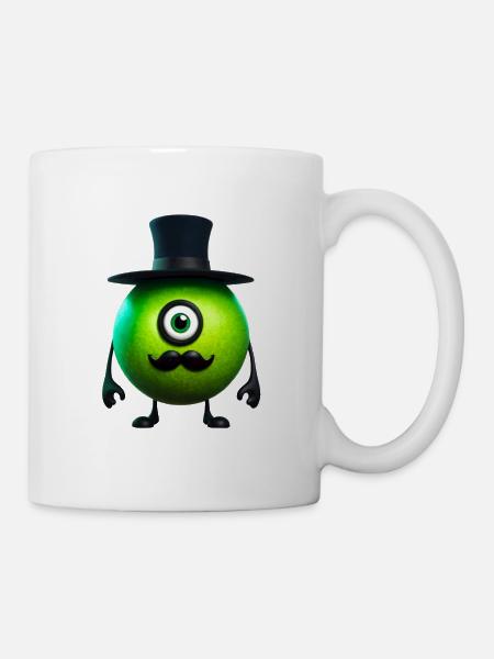 green creature Mr Green - Mug - white