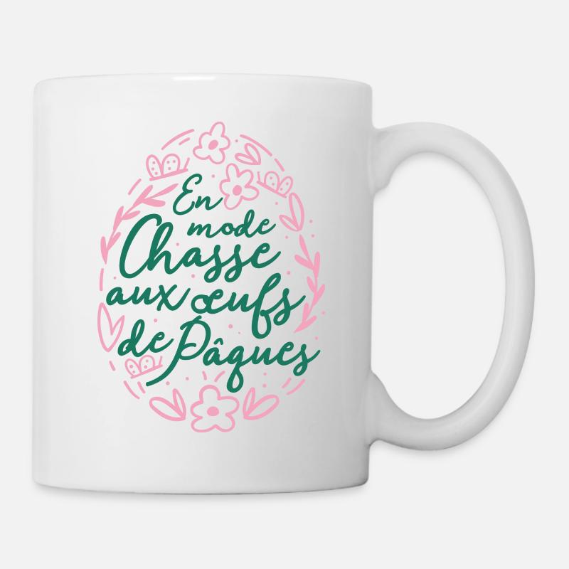 En mode Chasse aux œufs de Pâques - Mug blanc - blanc