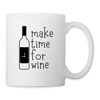 make time for wine - Mug blanc - blanc - Droite