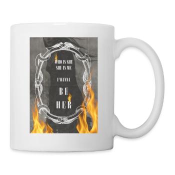 Who is she she is me i wanna be her! Delilah Bon M - Tasse - Weiß - Rechts