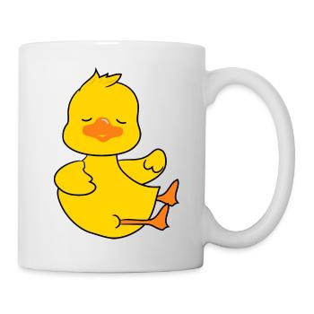 Niedliche Baby-Ente Figur 4 - Tasse - Weiß - Rechts