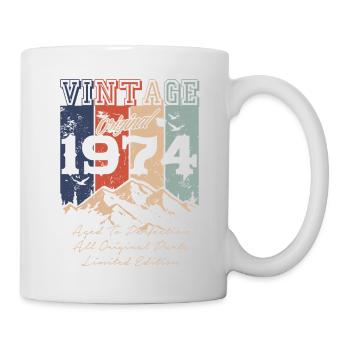 Millésime 1974 légendaire - Mug blanc - blanc - Droite