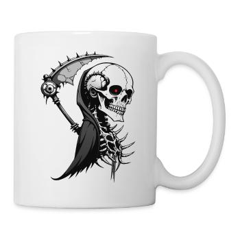 Crâne de la mort // Mort du crâne // Faucheuse FS0113 - Mug blanc - blanc - Droite