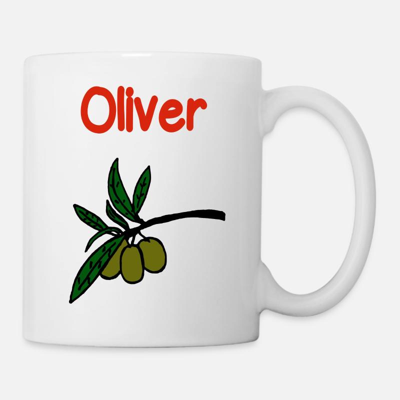 Oliver Oliven - Tasse - Weiß