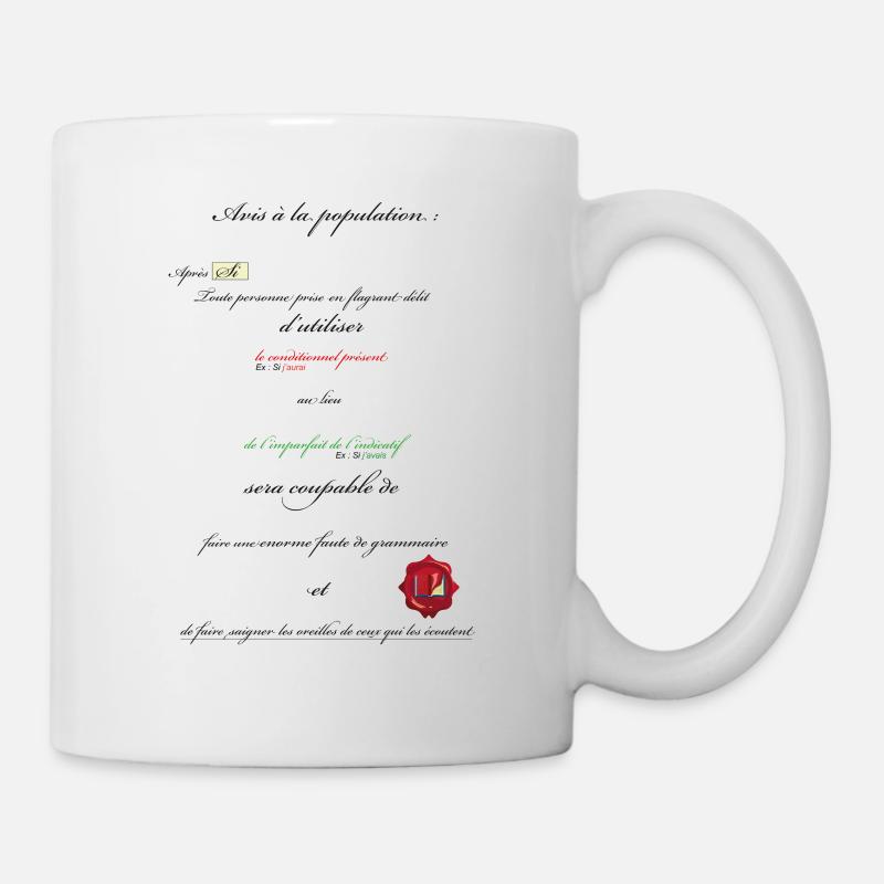 Grammatik - Tasse - Weiß