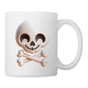Friendly Skull and Crossbones - Mug - white - Right