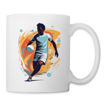 Handballspieler Streetwear Ikonischer Style - Tasse - Weiß - Rechts