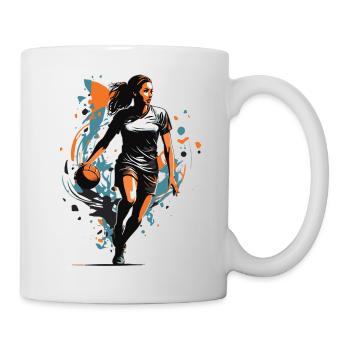 Handball player streetwear Iconic style - Mug - white - Right