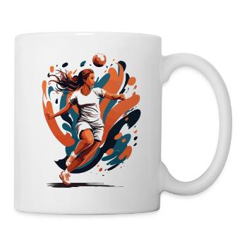 Handball player streetwear Iconic style - Mug - white - Right
