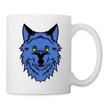 wolf - Tasse - Weiß - Rechts