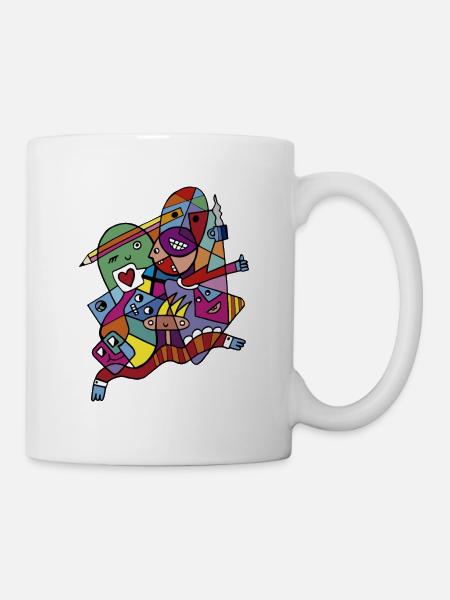 Harmonie in der Vielfalt - Tasse - Weiß