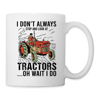 Tractor Pulling Tractor Driver Tractor Puller - Tasse - Weiß - Rechts