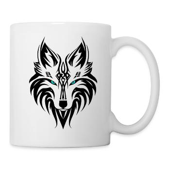 Loup celtique - Mug blanc - blanc - Droite