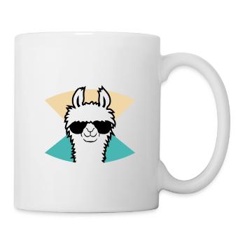 Nicht mein Prob Lama Ruhestand Prob-Llama im Ruhestand - Tasse - Weiß - Rechts