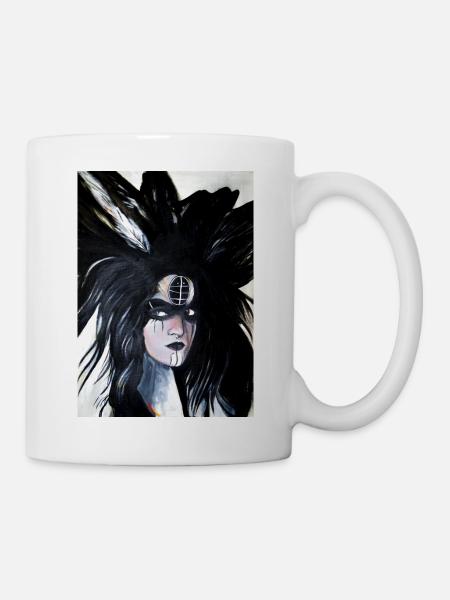 Dolmengöttin Langeneichstädt 9 - Tasse - Weiß