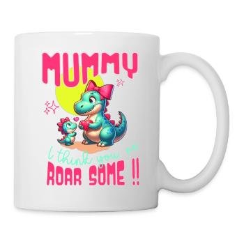 Mama Dinosaur "I think you're awesome" - Mug - white - Right