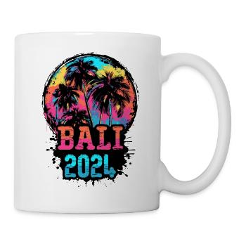 Bali 2024 Team Palm Trees Multicolored - Mug - white - Right