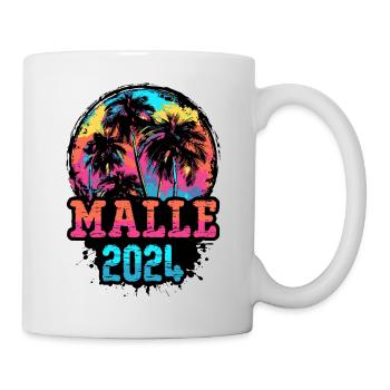 Malle 2024 Team Palms Multicolore - Mug blanc - blanc - Droite