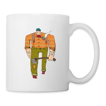 Le Bûcheron - Mug blanc - blanc - Droite