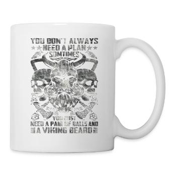 Nordic scandinavia retro viking mystical mythology - Mug - white - Right